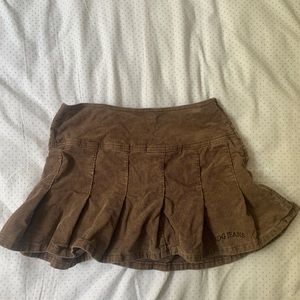 Corduroy brown skirt